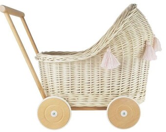 wicker pushchair