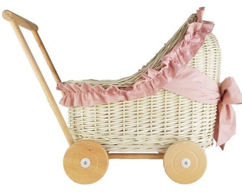 wicker pushchair