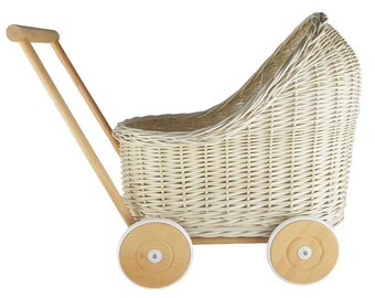 wicker pram basket