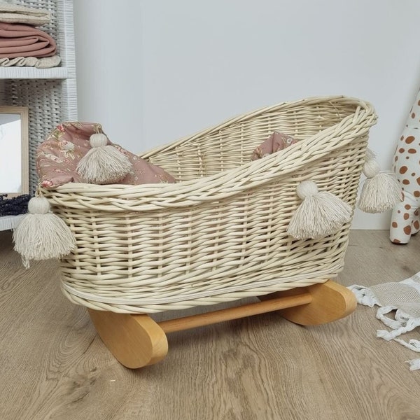 Wicker Cradle Etsy