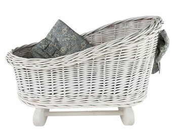 white cane bassinet