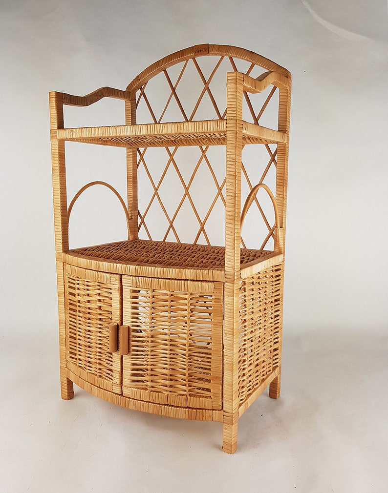 Armoire en osier Wiklibox Puffy en couleur NATURELLE Etsy France