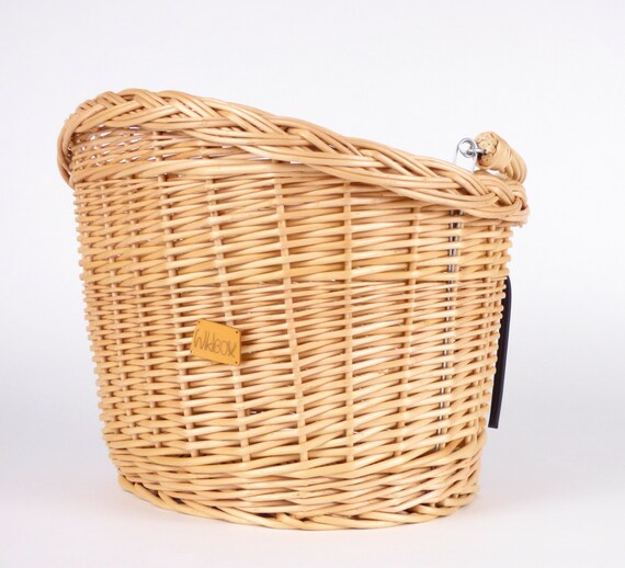 Mini Panier Vélo Enfant En Osier Tressé - Sangle Cuir Réglable, Léger, Résistant, Pour Filles Et Garçons - 8