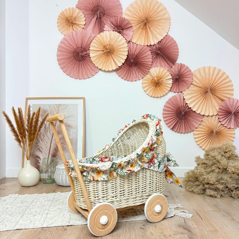 Egmont Wicker Dolls Pram Sophie (Bulky Shipping Applies)