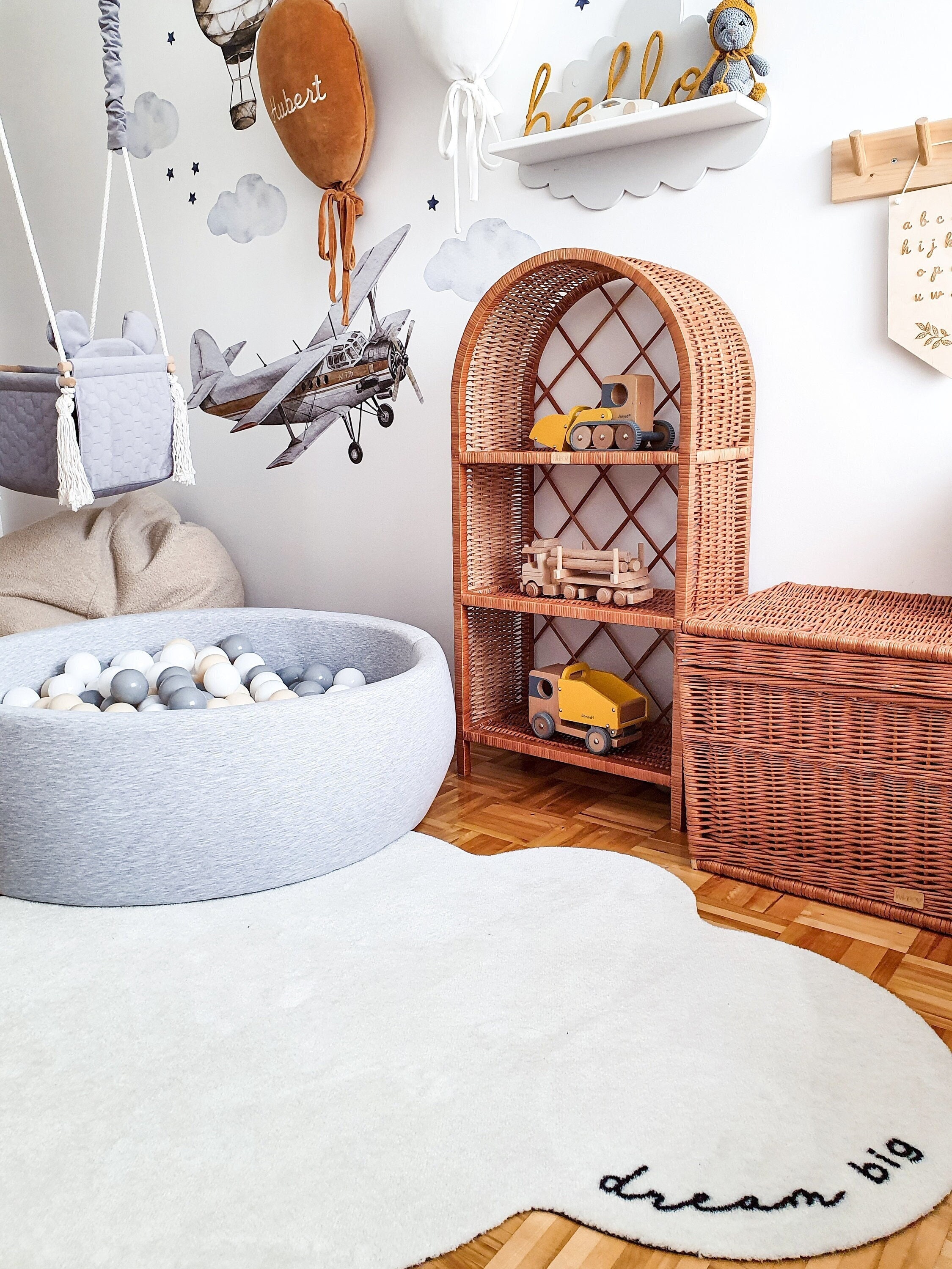 Wiklibox Wicker Cabinet isabell in NATURAL Color