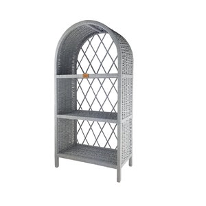 Wiklibox  wicker cabinet "Isabell" in GRAY color