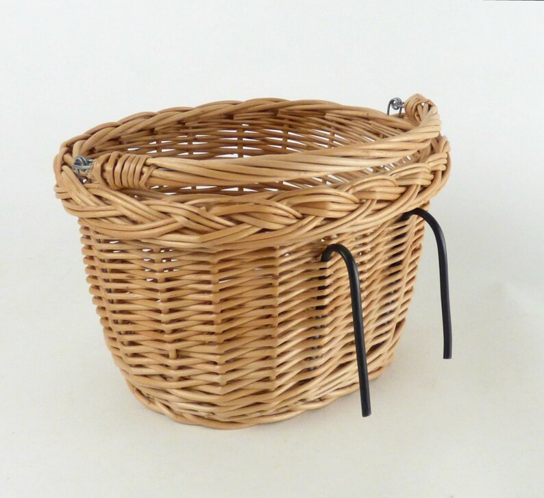 Wiklibox Wicker Bike Basket for Kids Mounted on the Hooks in Etsy UK