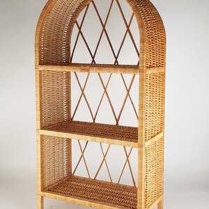 Wiklibox wicker cabinet Isabell in NATURAL color image 2
