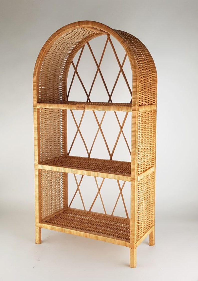 Wiklibox wicker cabinet Isabell in NATURAL color image 2