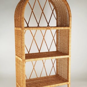 Wiklibox wicker cabinet Isabell in NATURAL color image 3