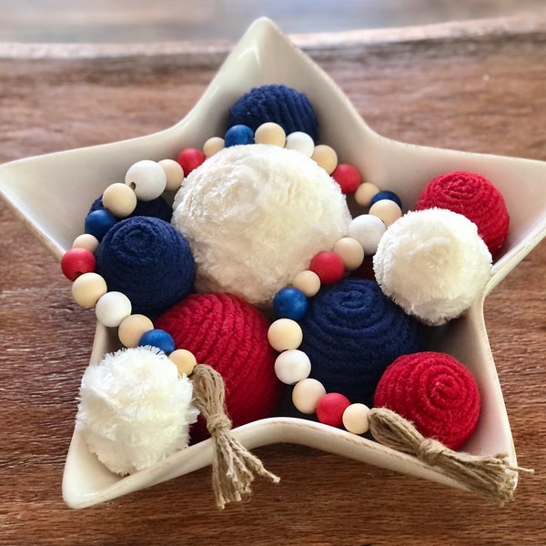 Red White Blue Bowl Filler Etsy