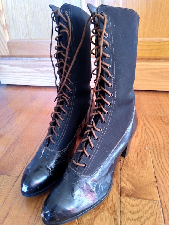 Antique Late Victorian/Edwardian Boots in AMAZING 