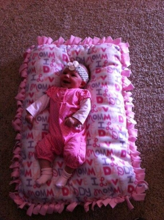 Fleece tie Pillows Etsy