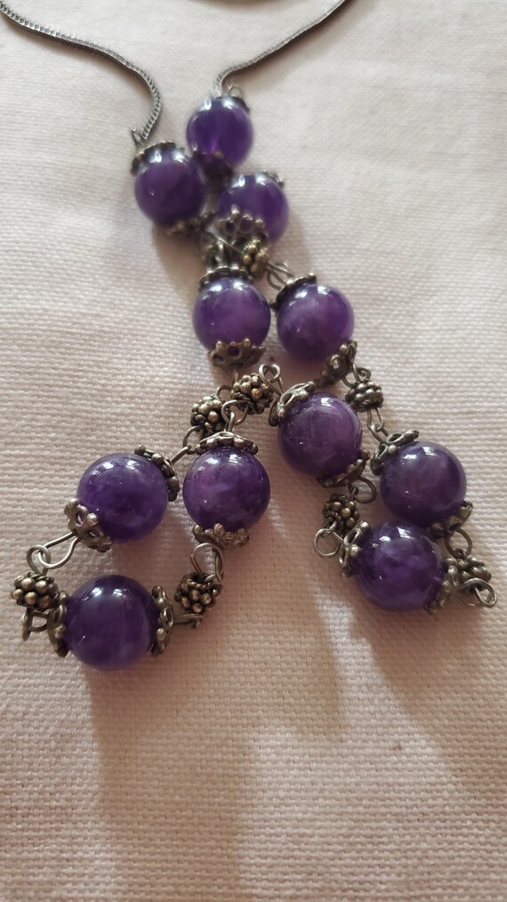 Sterling Silver Amethyst Necklace