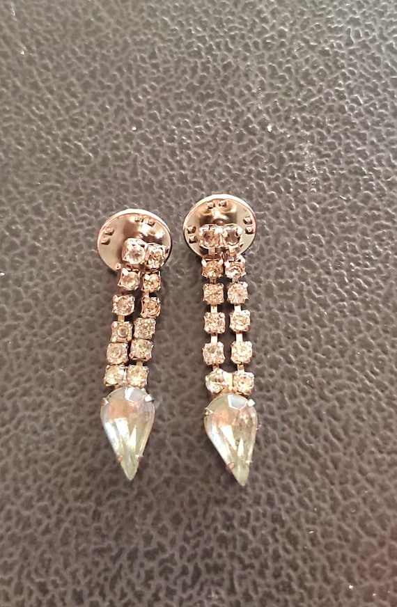 Vintage rhinestone earrings