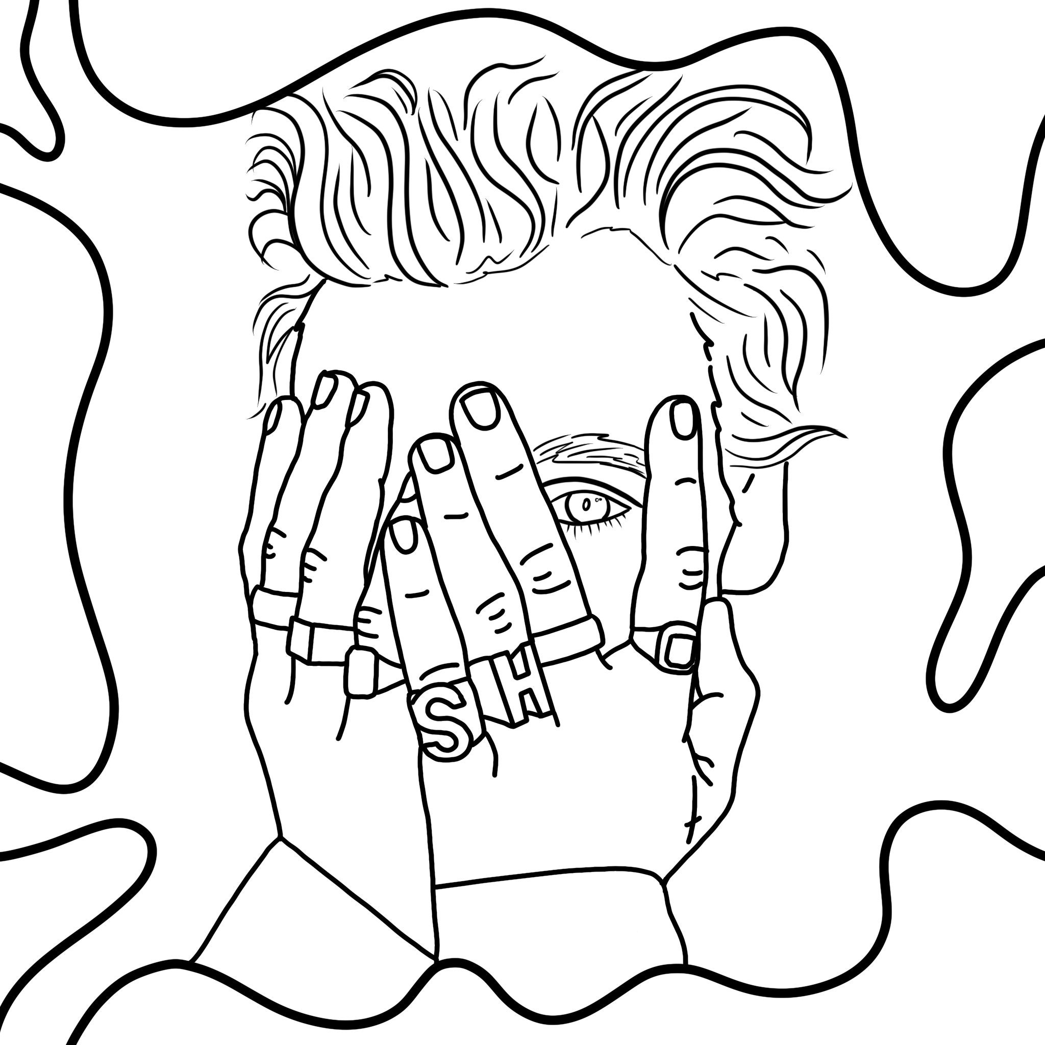 Harry Styles Coloring Book Digital Download Print Illustration 12