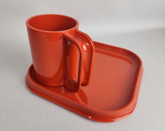 Lot De 6 Verres Vintage Vert Sarcelle - Style Milieu Du Siècle, Pour Pique-nique Ou Camping