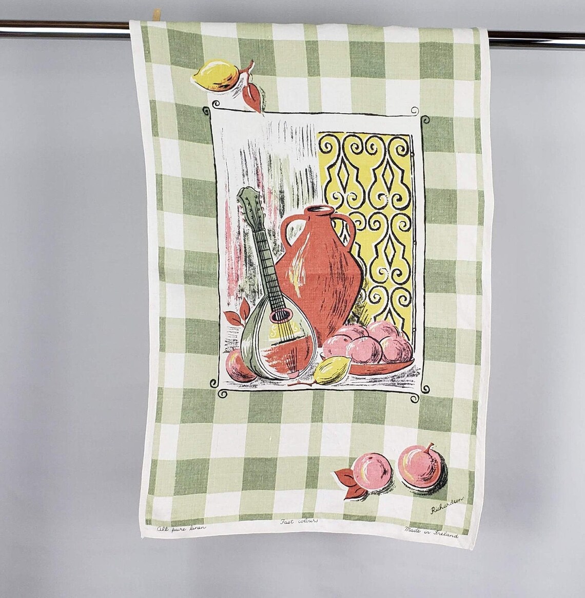 Pure Irish Linen Tea Towel Vintage Tea Towel Vintage Irish Etsy India