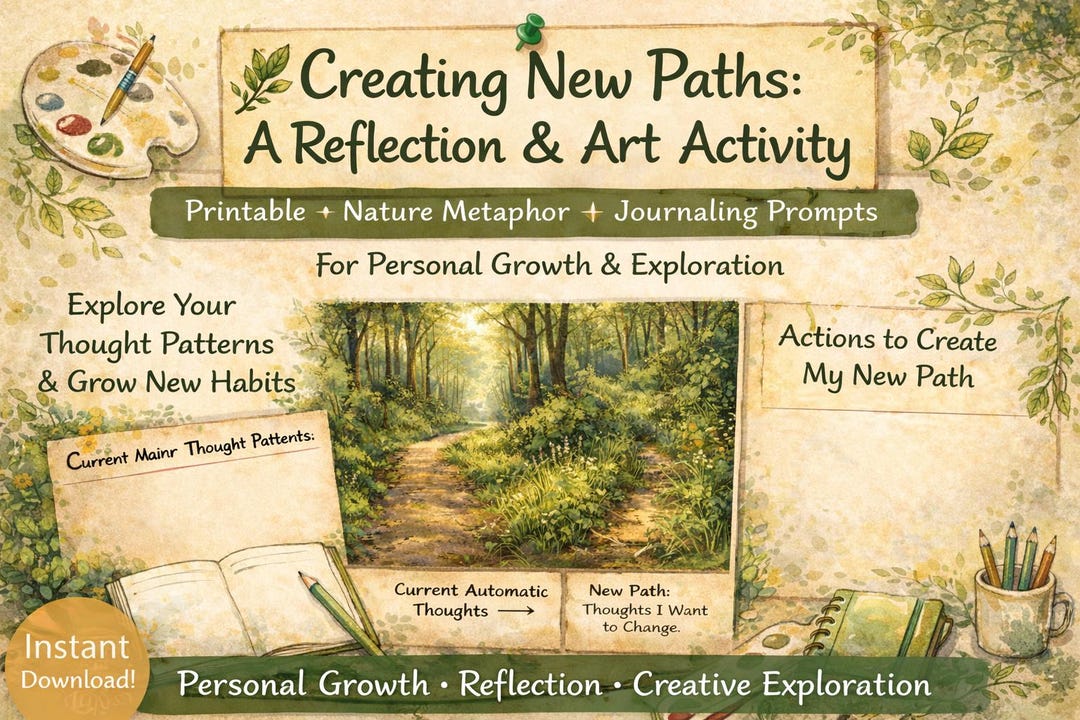Creating New Paths Creating New Paths: A Reflection and Art Activity - Etsy
