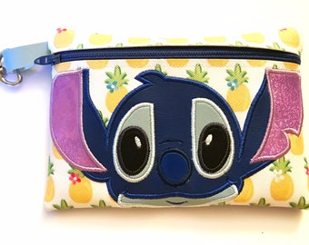 Stitch zippered pouch 5x7