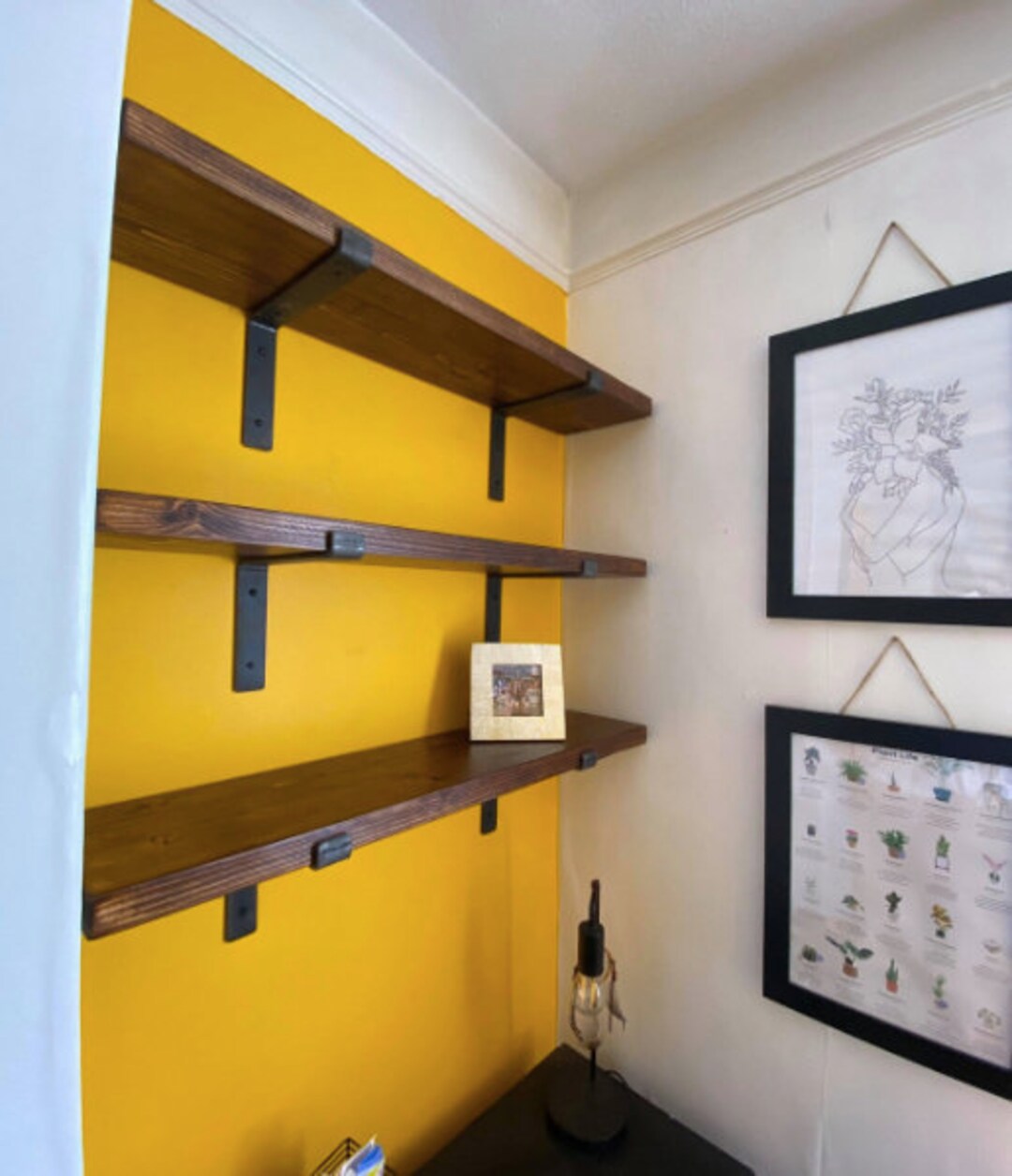 Reclaimed Scaffold Board Shelves DOWNWARD BRACKETS Rustic Etsy UK