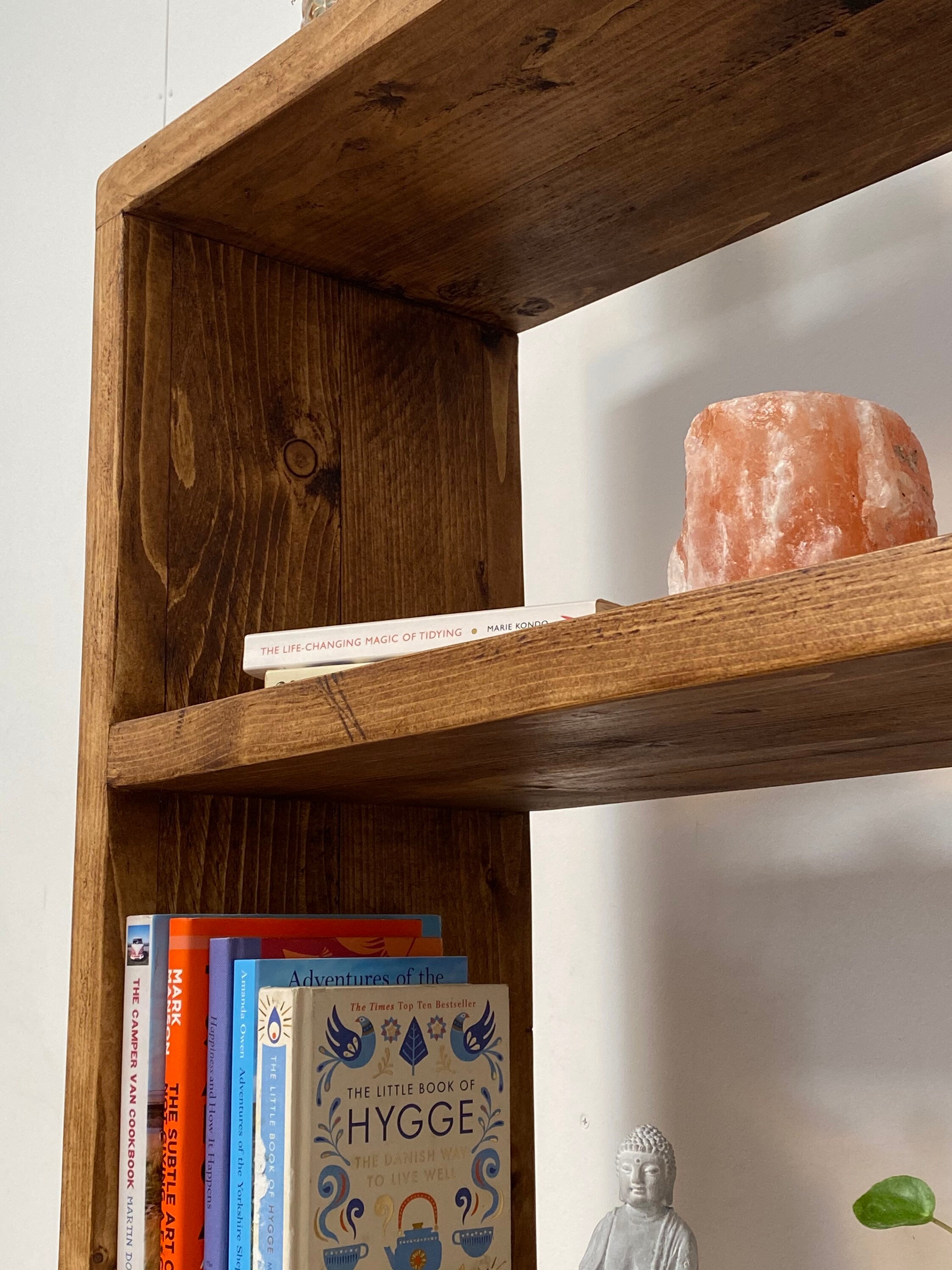 Rustic Bookcase With Industrial Hairpin Legs Reclaimed Etsy