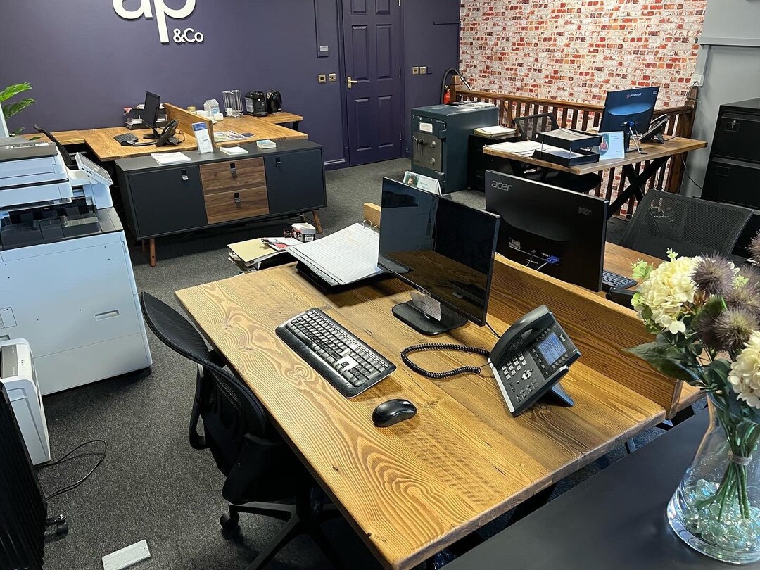 Commercial Office Desks Heavy Duty Rustic Desks Bulk Etsy