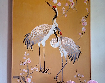 LARGE Standing Cranes Stencils ©