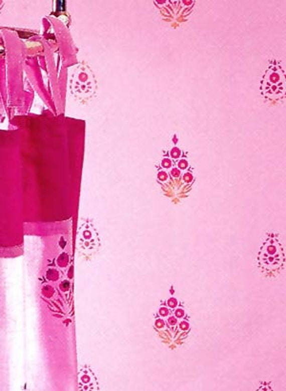 Gujarat Indian Repeat Stencil © Etsy