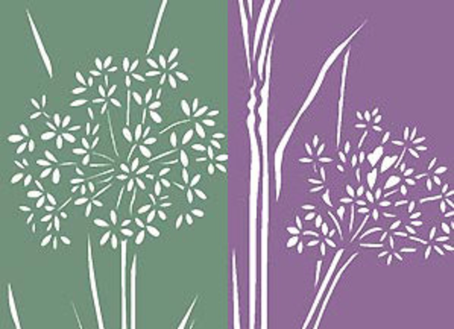 Cow Parsley Stencil © Etsy