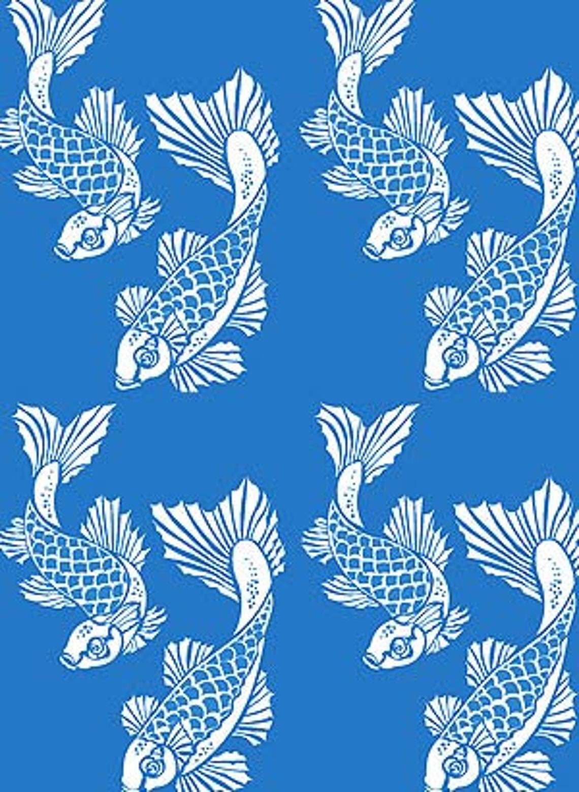 LARGE Koi Carp Fish Stencil © Etsy