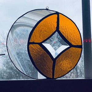 Stained Glass Moon, stained glass sun catcher, stained glass window hanging, moon decor, moon and star decor, celestial decor, glass panel