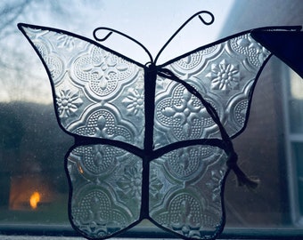 Stained Glass Butterfly, Butterfly Window Hanging, Butterfly Art, Window Hanging, Stained Glass Window, Stained Glass Suncatcher