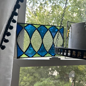 Stained Glass Panel, Suncatcher, Leaded Glass, stained glass art, handmade art
