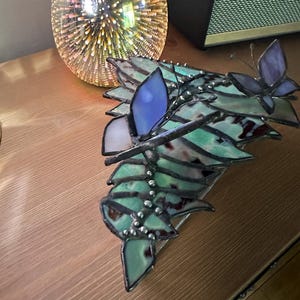 Stained Glass Box, stained glass gift, whimsical gift, trinket box, jewelry box, Forest Treasures Box