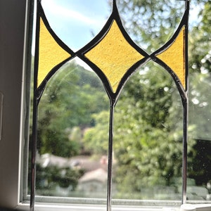 Stained Glass Panel, Suncatcher, Leaded Glass