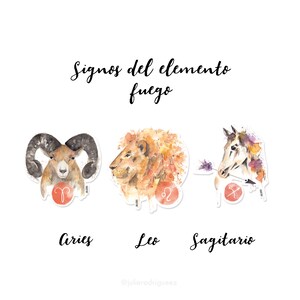 Pegatina decorativa, horóscopo animal , pegatina móvil y otra superficies/ Zodiac Signs, Astrology Sticker, Animal Horoscope Sticker