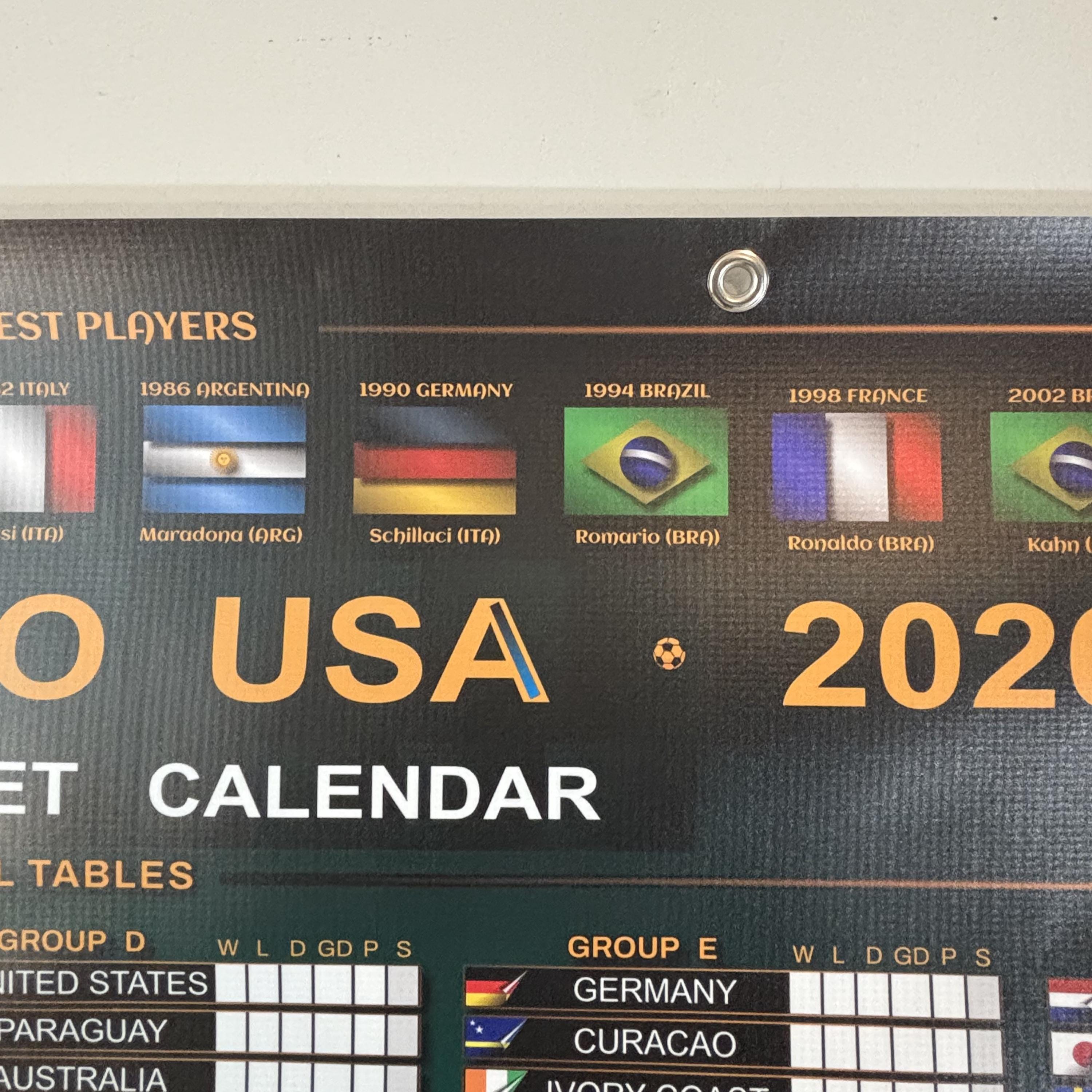Set of 2 World Cup 2026 Posters – Soccer Schedule Bracket Wall