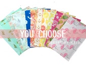 20-40 PCS - YOU CHOOSE , 10x13 Designer Poly Mailers, With Stickers, Cactus, Pineapples, Citrus, Palm Tree, Succulents, Flamingo more
