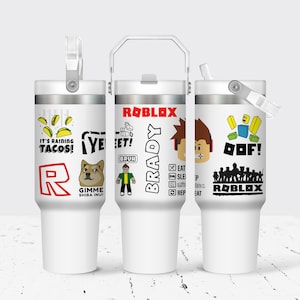 Roblox Tumbler - Gaming Tumbler - Personalized Tumbler - Roblox - Roblox Water Bottle - Roblox Party - 30 oz Tumbler - Roblox Birthday Gift