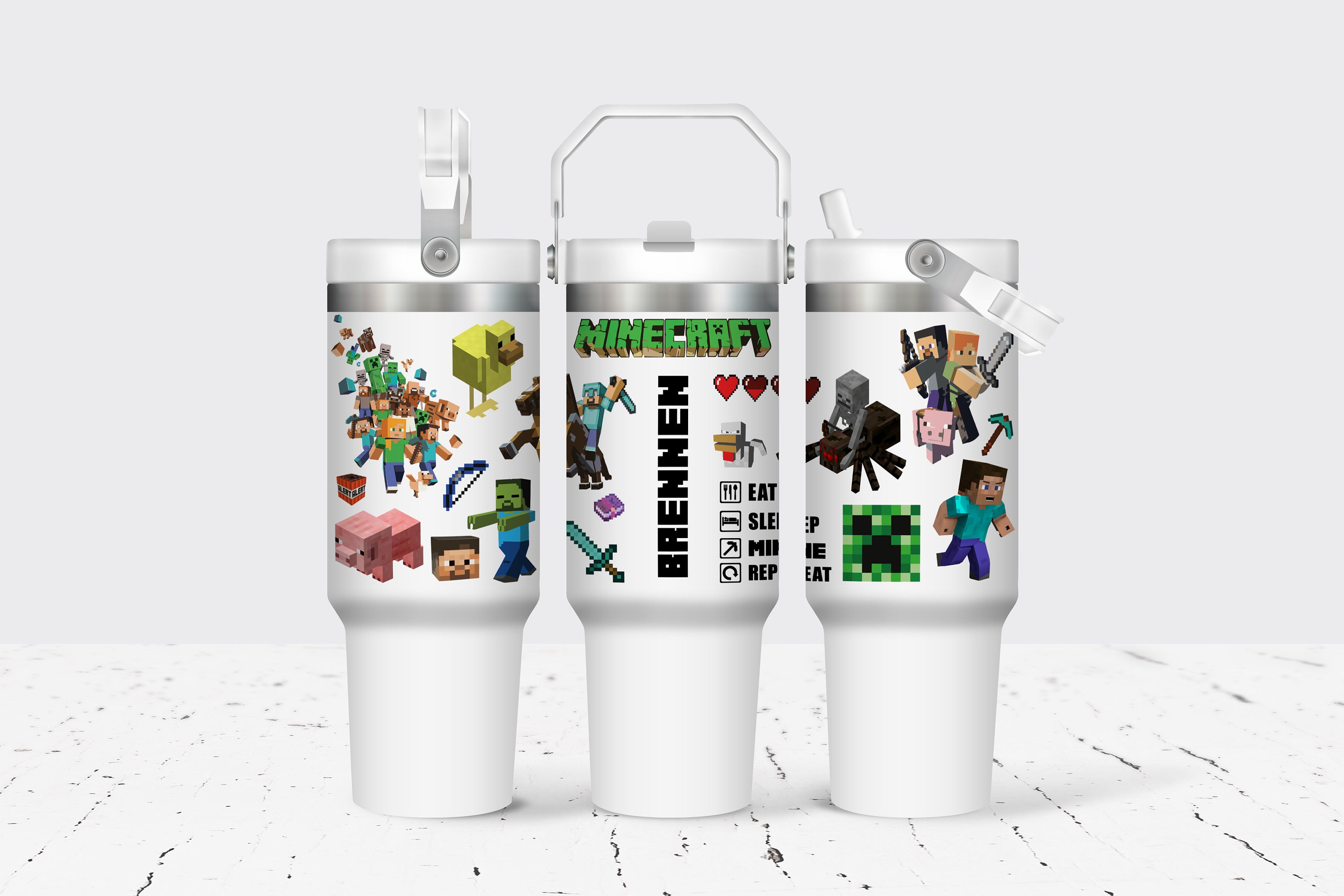 Mine Tumbler - Mine Water Bottle - Mine Birthday Gift - 30oz Tumbler - Birthday Gift - Kids Tumbler - Back to School - Kids Water Bottle