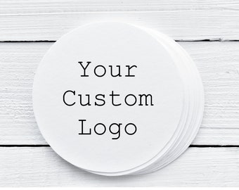 Custom Round Sticker Glossy, YOUR LOGO, Packaging, Shipping Supplies