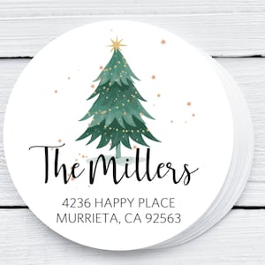 Christmas Address Labels - Stickers for Christmas - Address Labels Stickers - Personalized Return Address Stickers -Christmas Address Labels