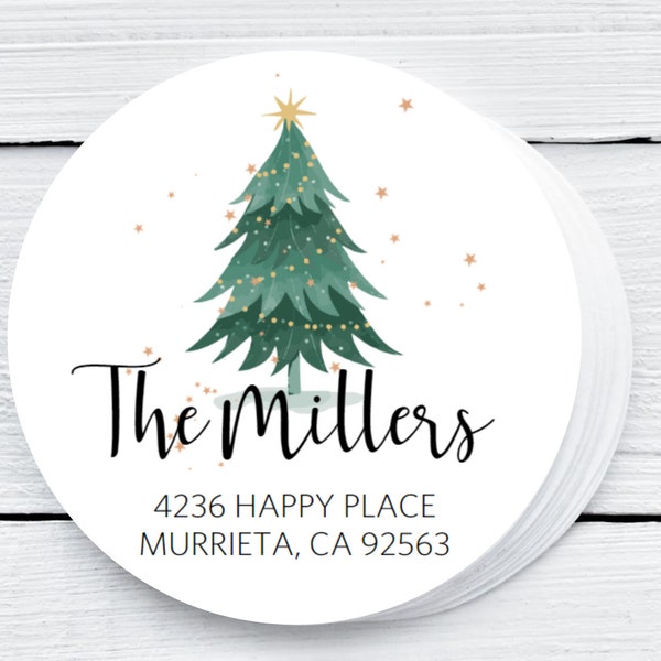 Christmas Address Labels - Stickers for Christmas - Address Labels Stickers - Personalized Return Address Stickers -Christmas Address Labels