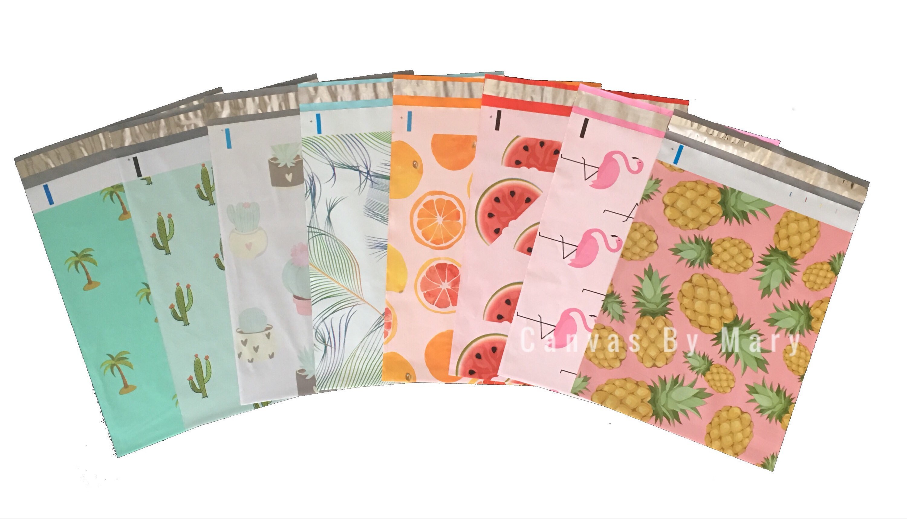 Variety Pack, 10x13 Designer Poly Mailers, Self Seal Adhesive, Tear-P…