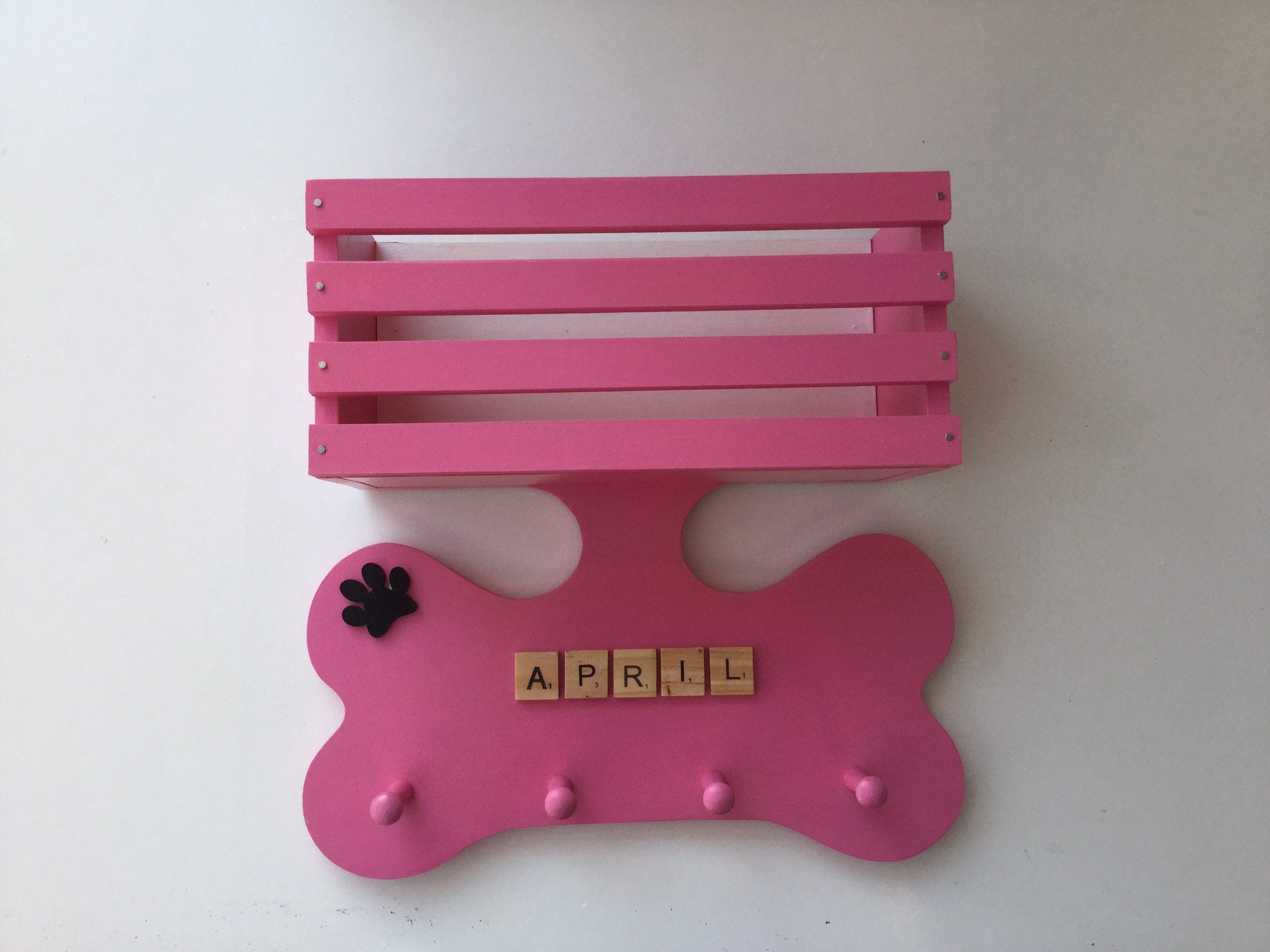 Wood Dog Lead hanger leash hanger wood lead holder lead Etsy