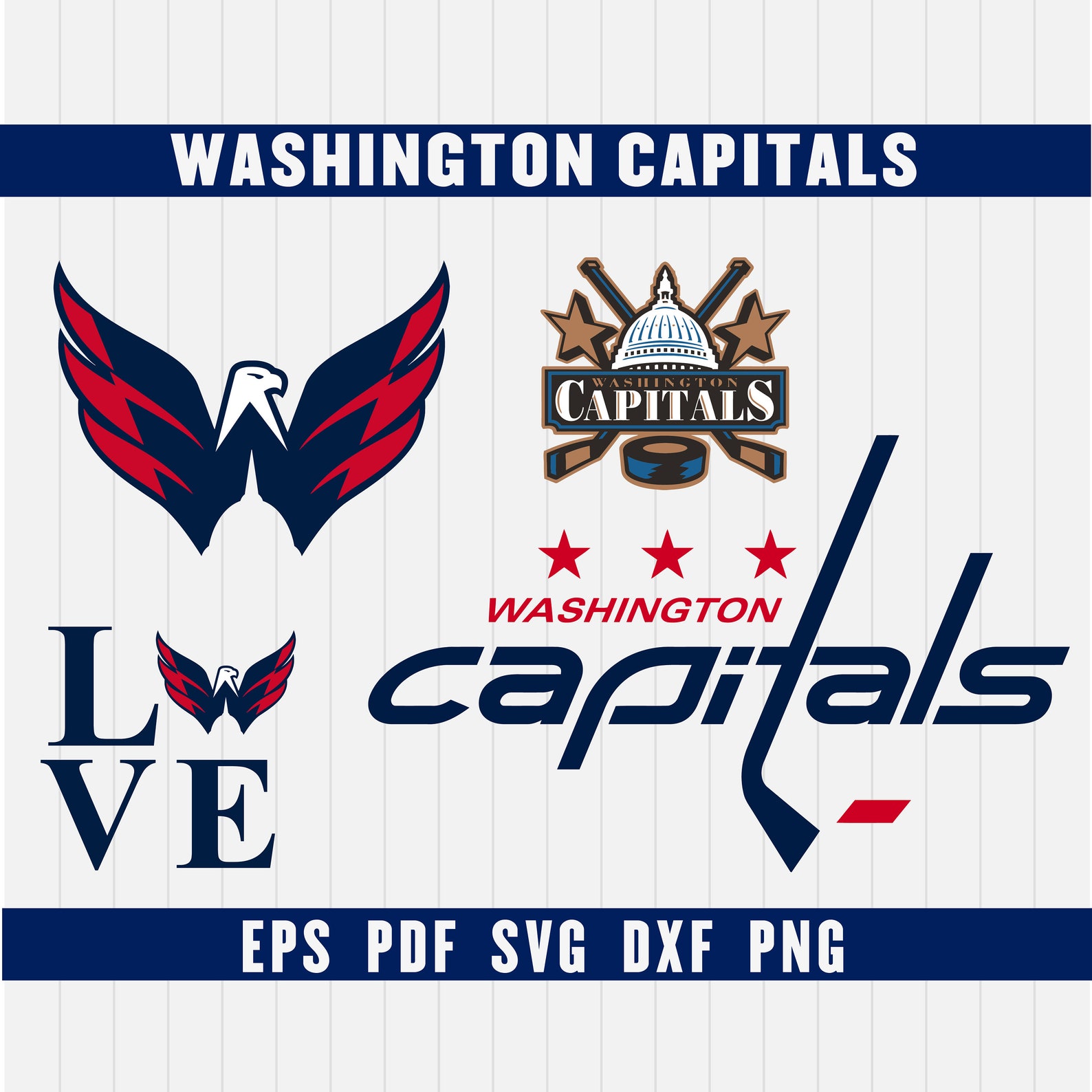 Washington Capitals Cut Files SVG Files Baseball Clipart Etsy