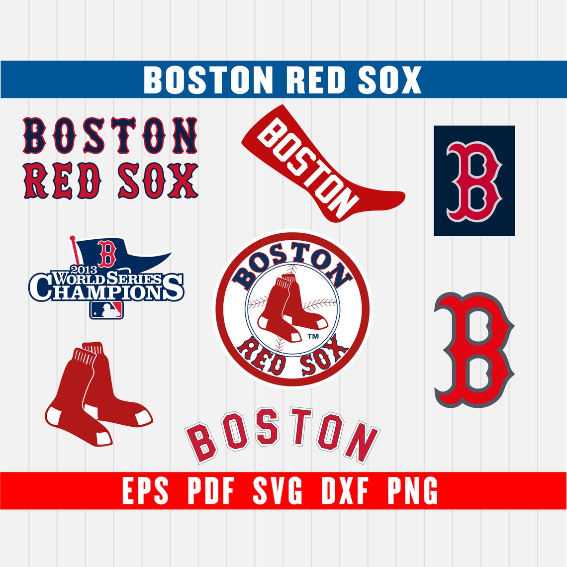 Download Boston Red Sox Cut Files SVG Files Baseball CLipart Cricut ...