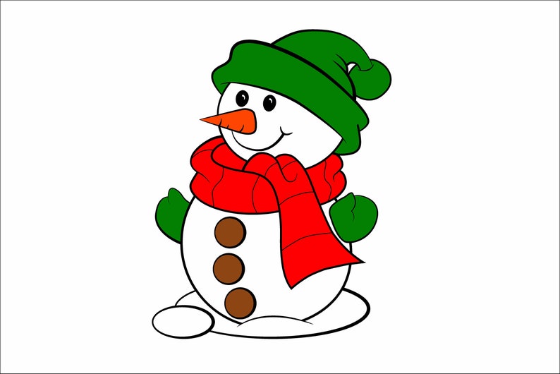 Download Snowman svg Snowman svg Christmas svg cut file dxf | Etsy
