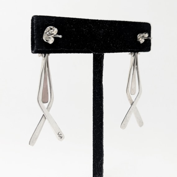 Modernist MOBILE Sterling Earrings / Abstract Ava… - image 5